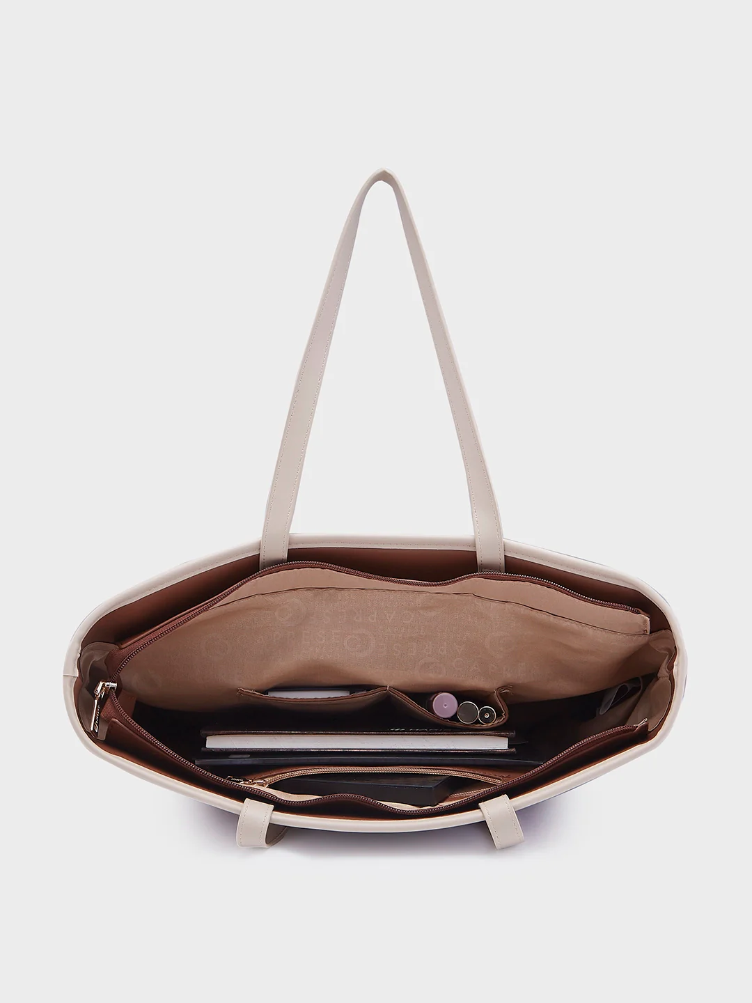 Caprese Roberta Large Brown Tote Bag - Image 9