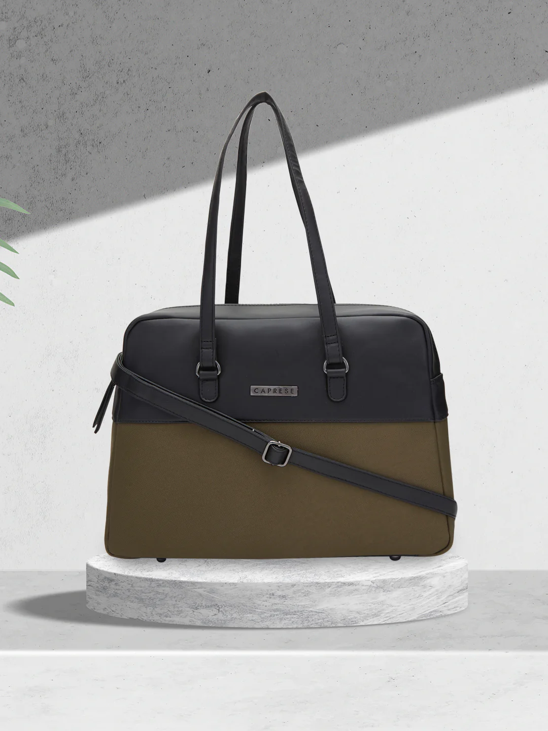 Caprese Rogue Large Olive Satchel Bag - Image 2