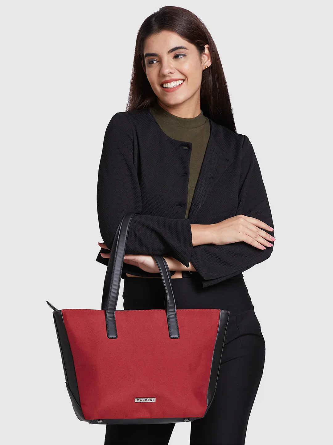 Caprese Rogue Large Red Tote Bag - Image 2