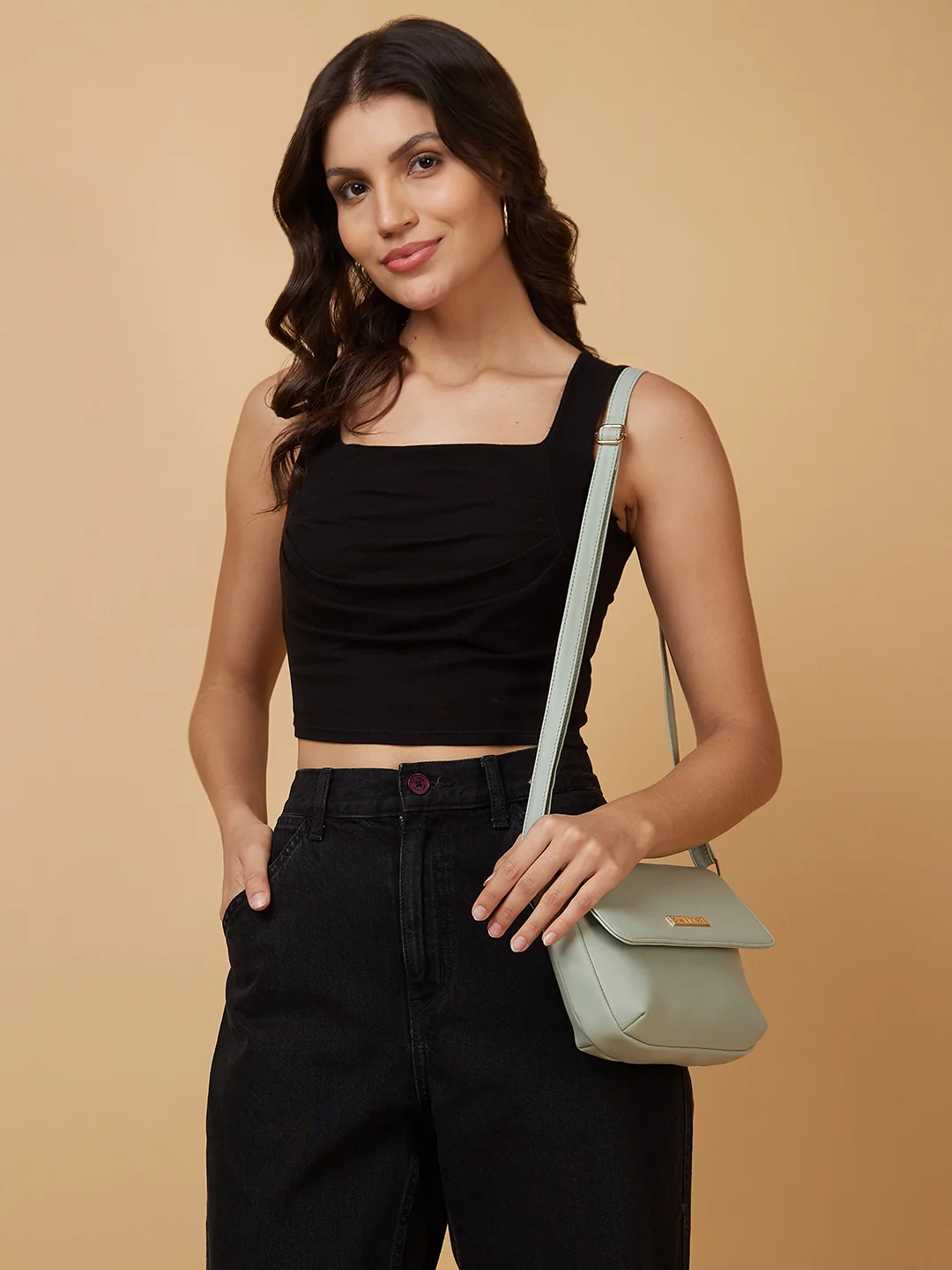 Caprese Rohde Small Green Sling Bag - Image 2