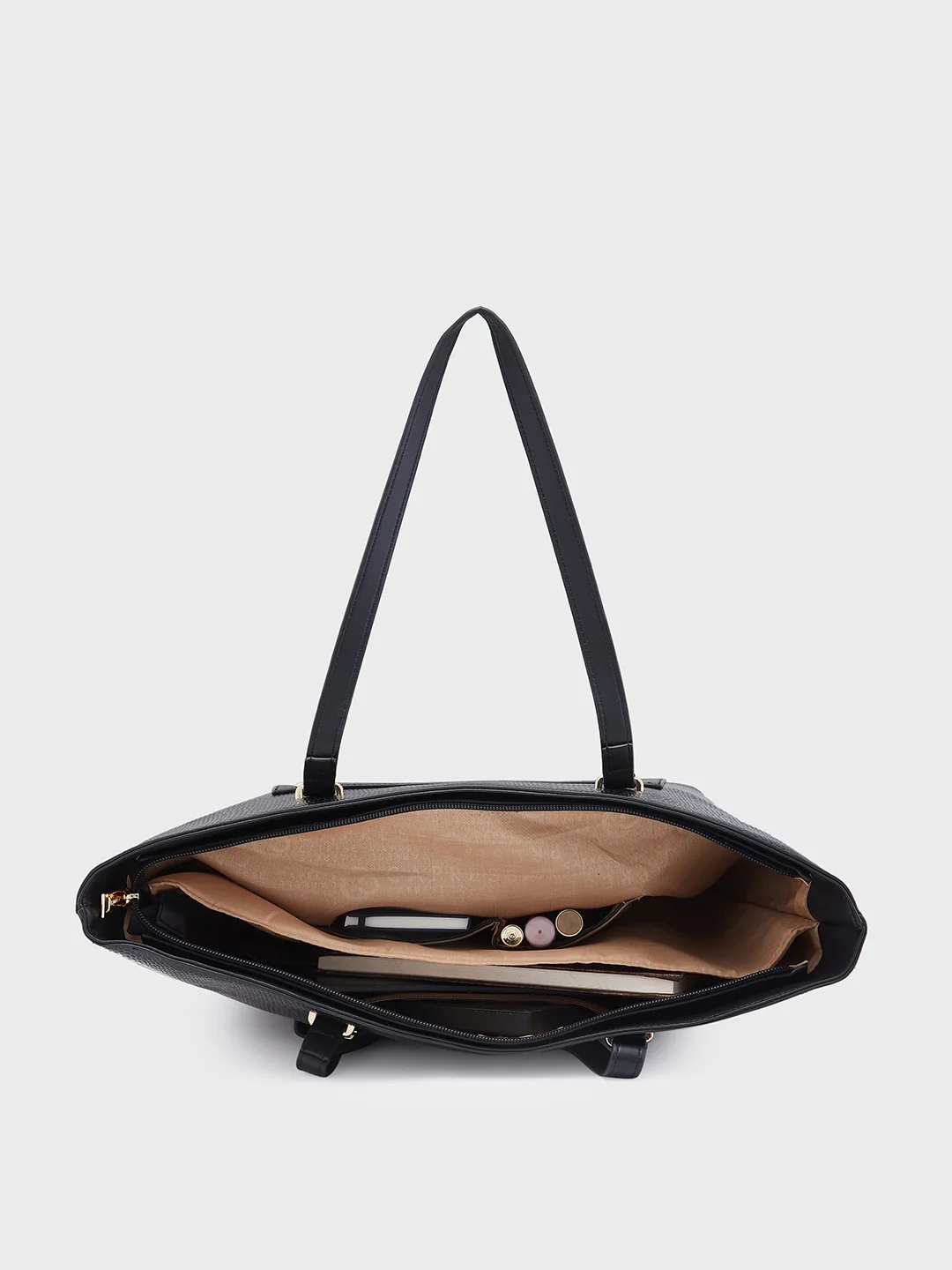Caprese Roima Large Black Tote Bag - Image 8