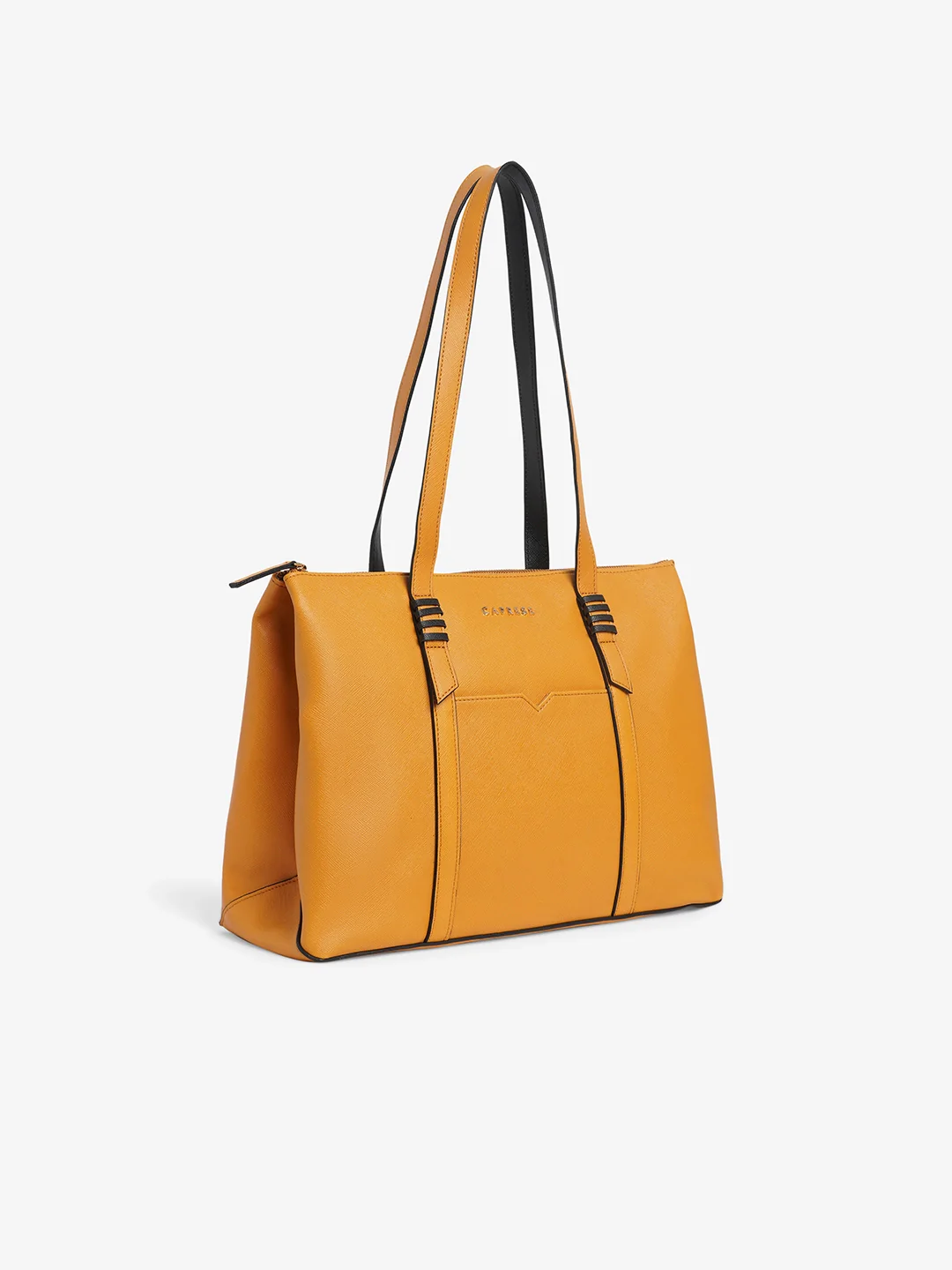 Caprese Roma Large Yellow Tote Bag - Image 9