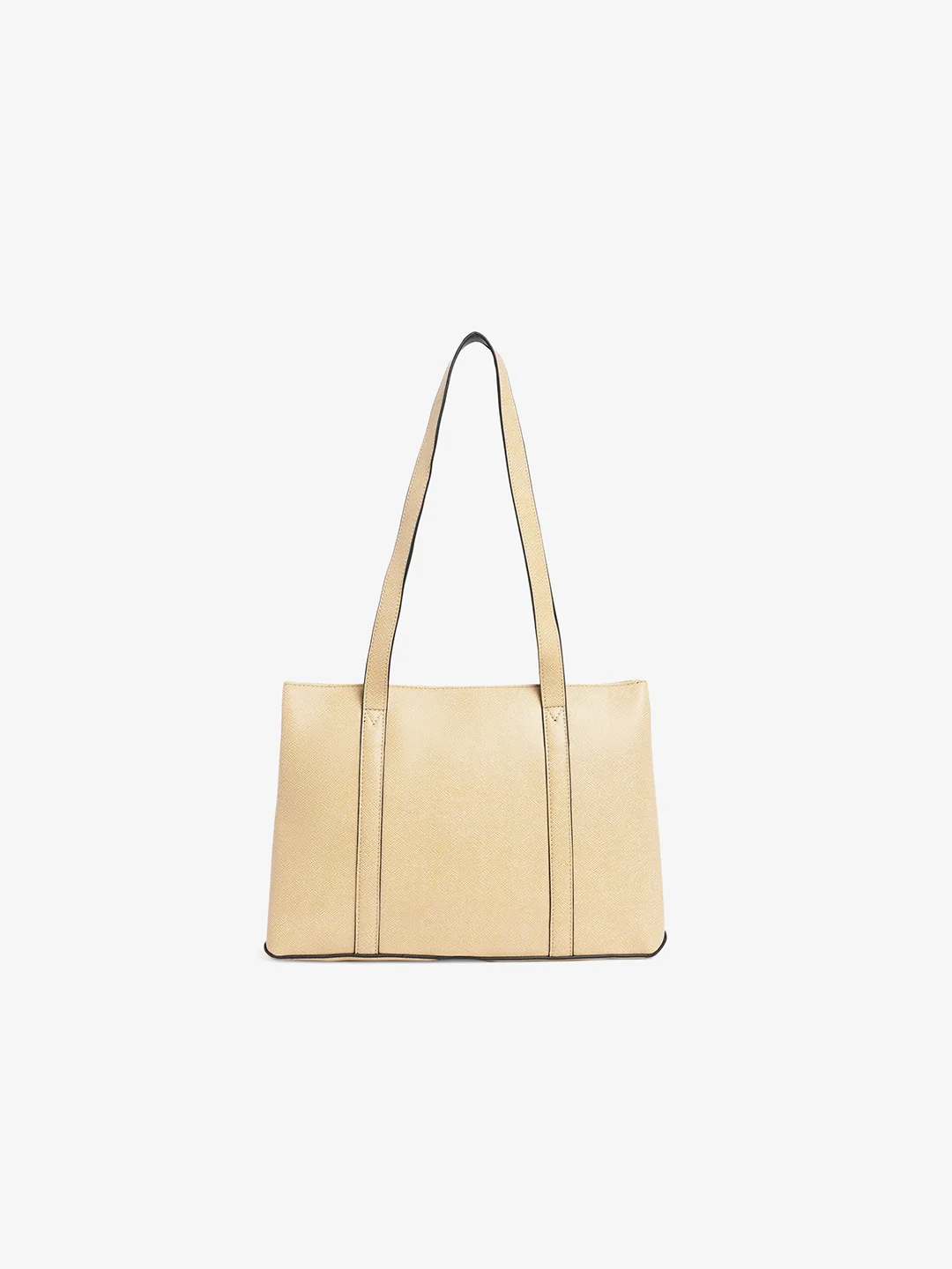 Caprese Roma Medium Beige Tote Bag - Image 4