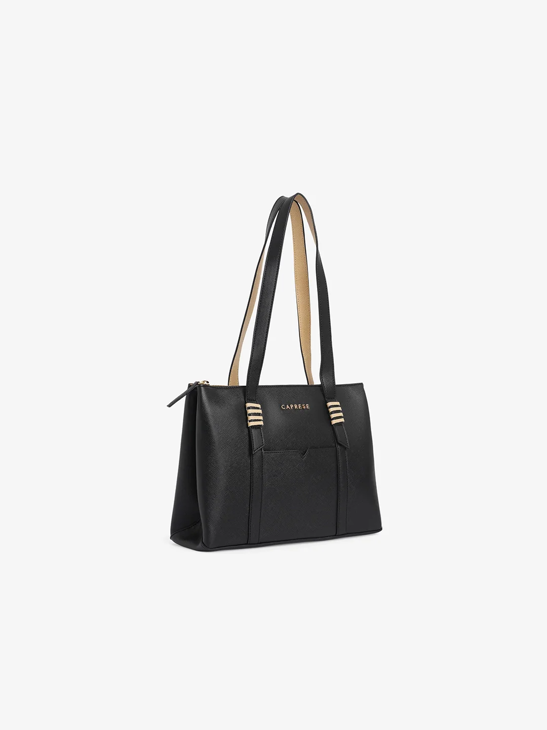 Caprese Roma Medium Black Tote Bag - Image 9