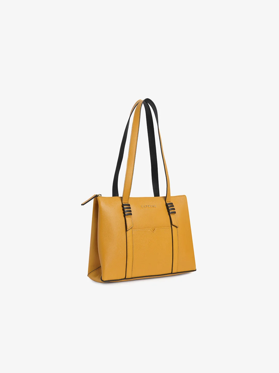 Caprese Roma Medium Yellow Tote Bag - Image 8
