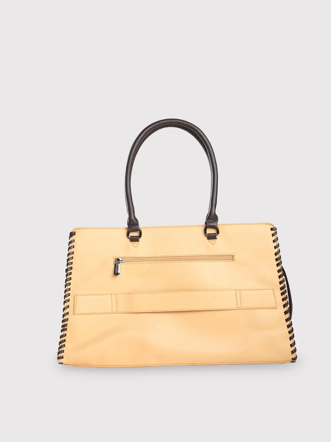Caprese Rome Large Yellow Laptop Satchel Bag - Image 4