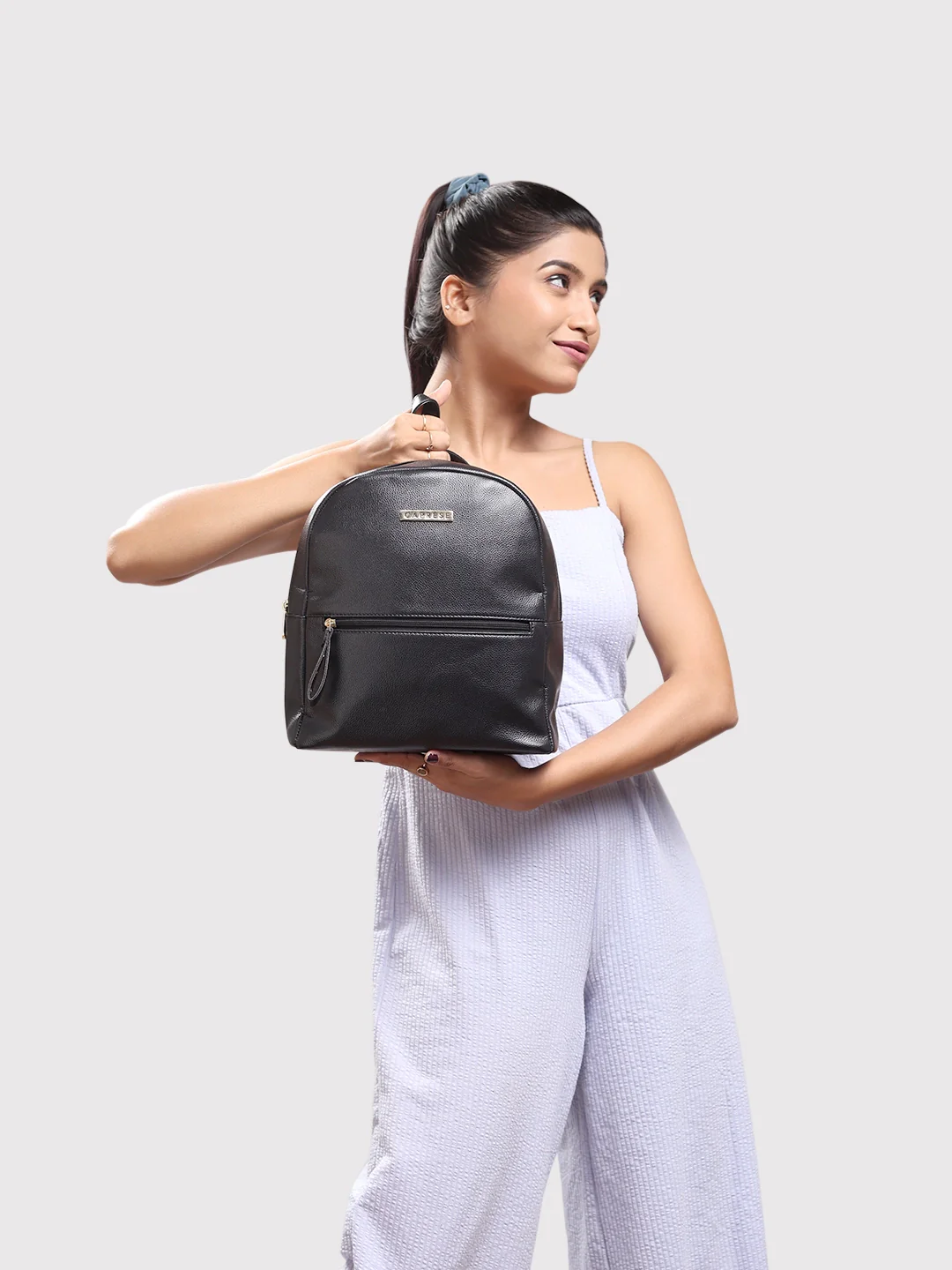 Caprese Rome Medium Black Backpack - Image 2
