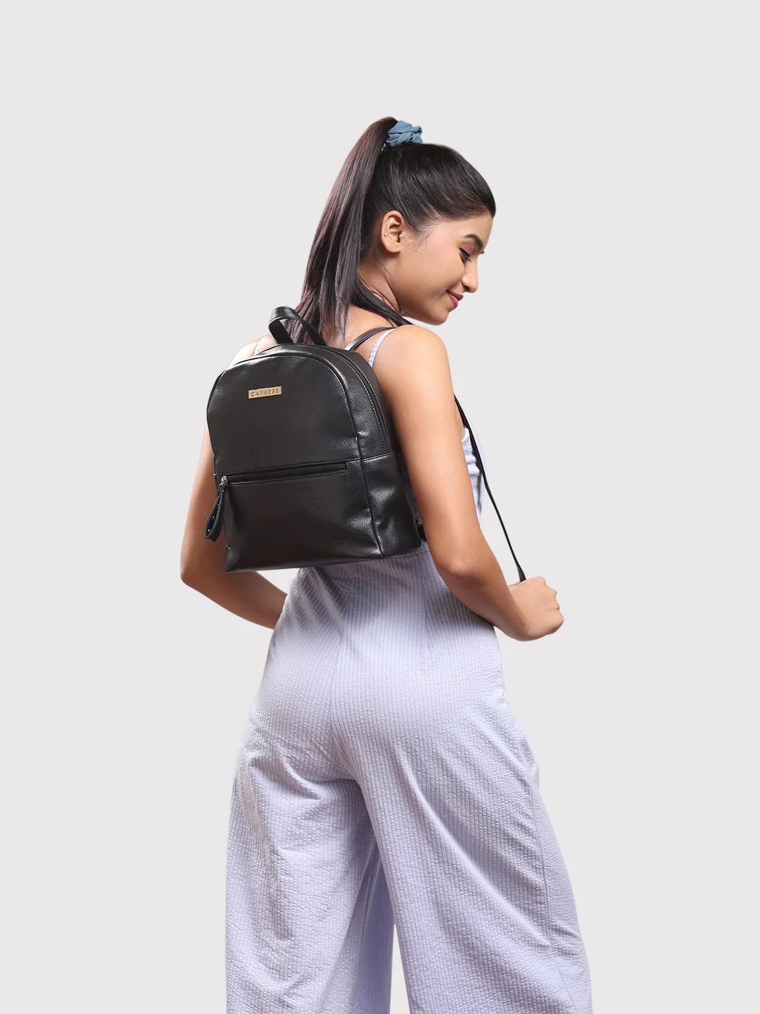 Caprese Rome Medium Black Backpack - Image 3