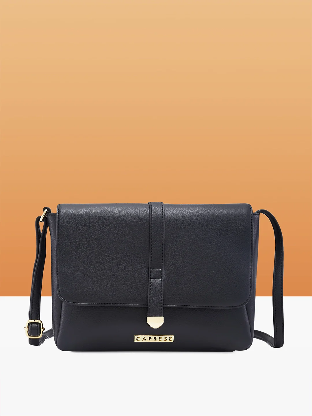Caprese Romea Medium Black Sling Bag