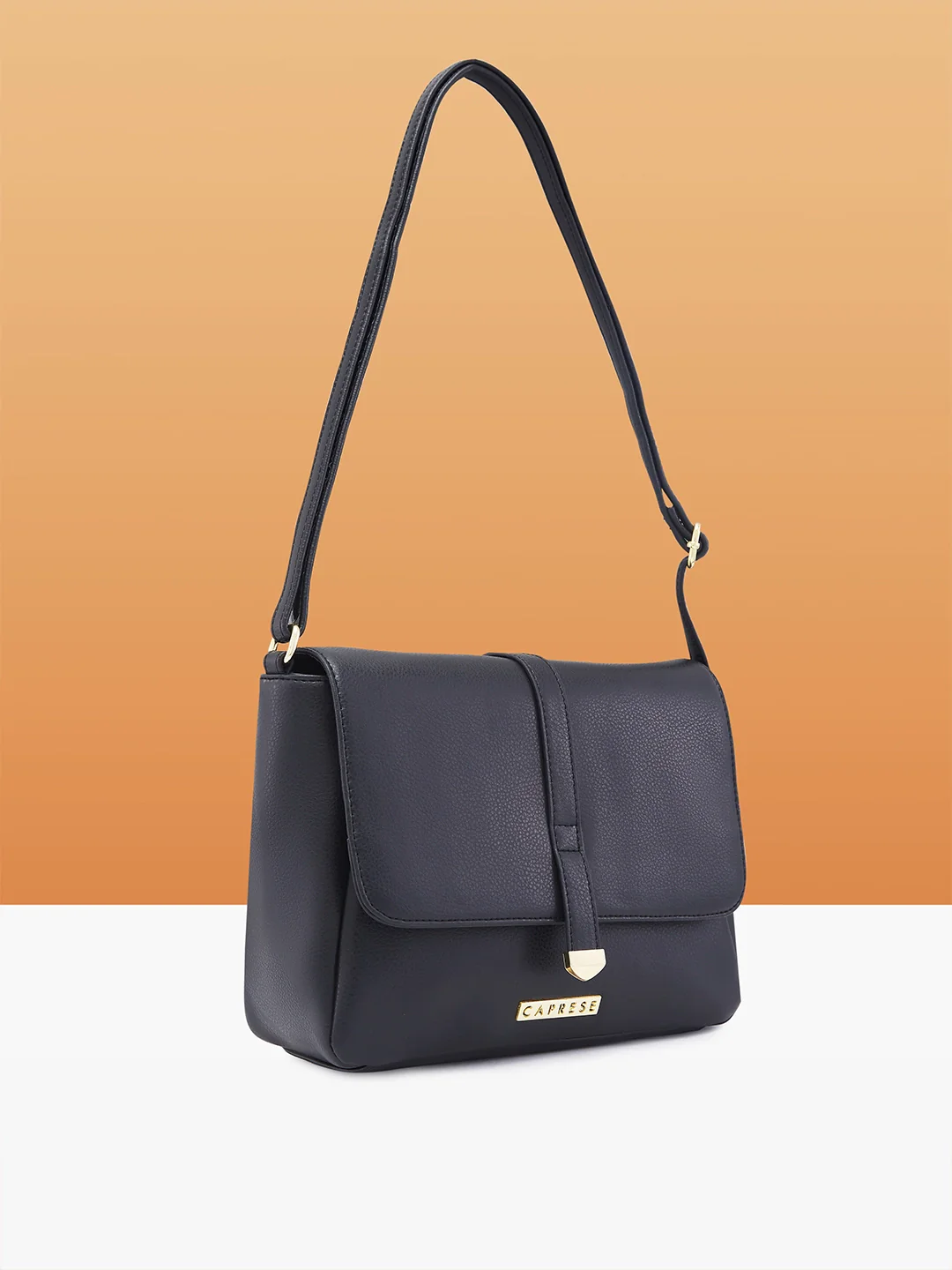 Caprese Romea Medium Black Sling Bag - Image 5