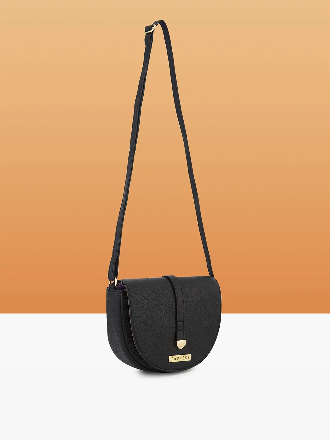 Caprese Romea Small Black Sling Bag - Image 3
