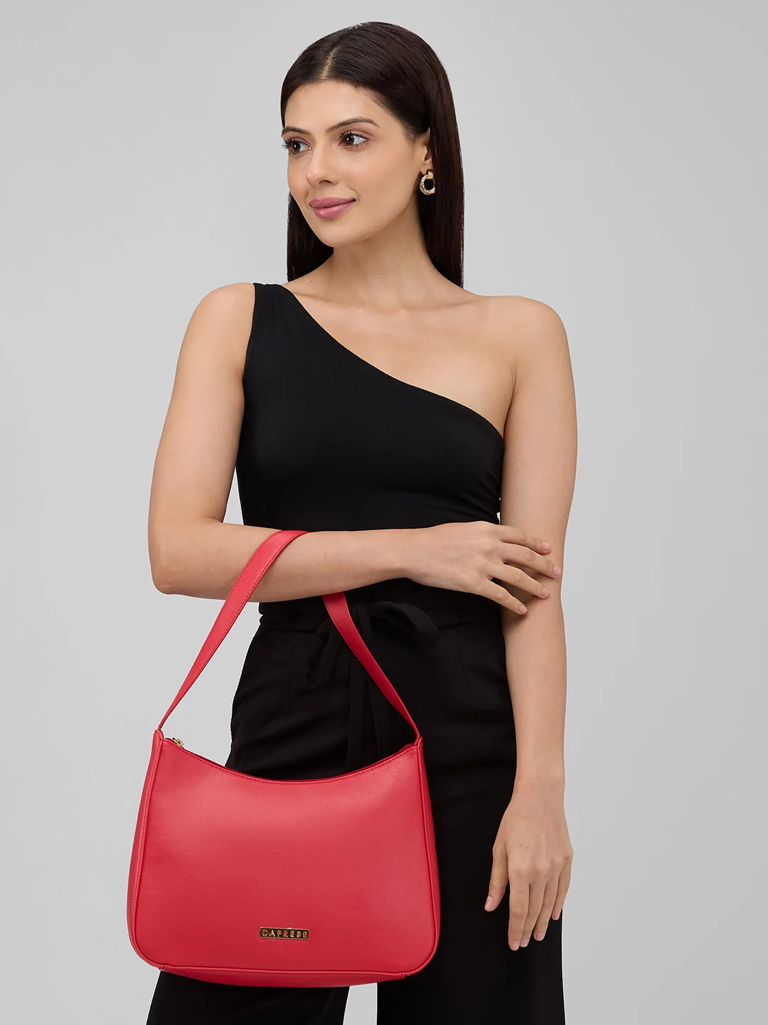 Caprese Romea Small Red Hobo Bag - Image 10