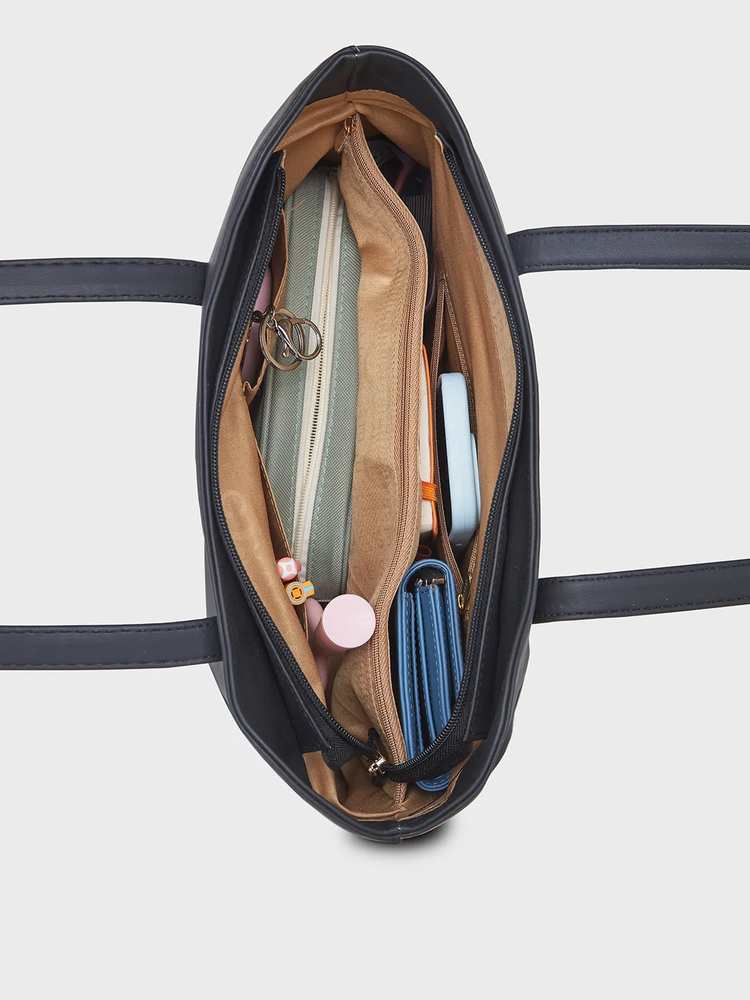 Caprese Romea Medium Black Tote Bag - Image 8