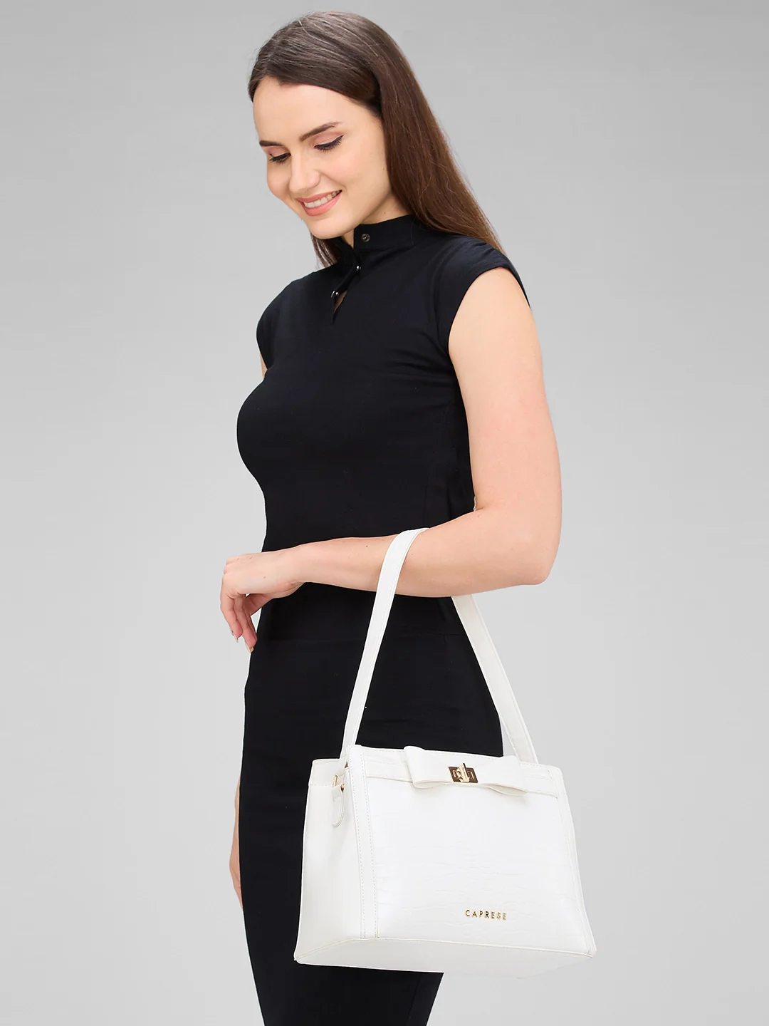 Caprese Romita Medium White Hobo Bag - Image 11