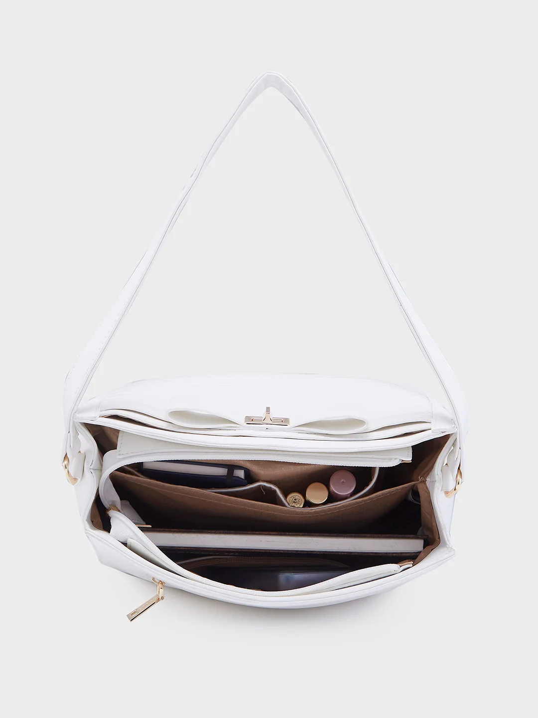 Caprese Romita Medium White Hobo Bag - Image 8