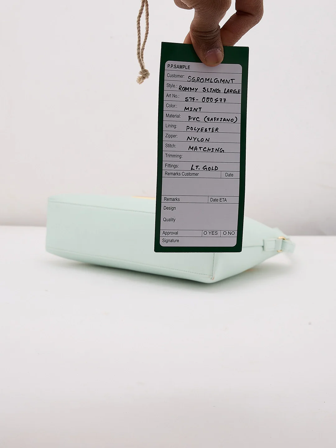 Caprese Rommy Large Mint Sling Bag - Image 10