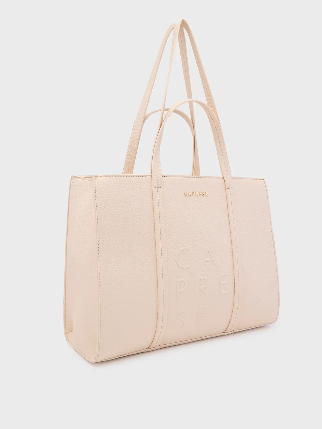 Caprese Roni Medium Beige Tote Bag - Image 5