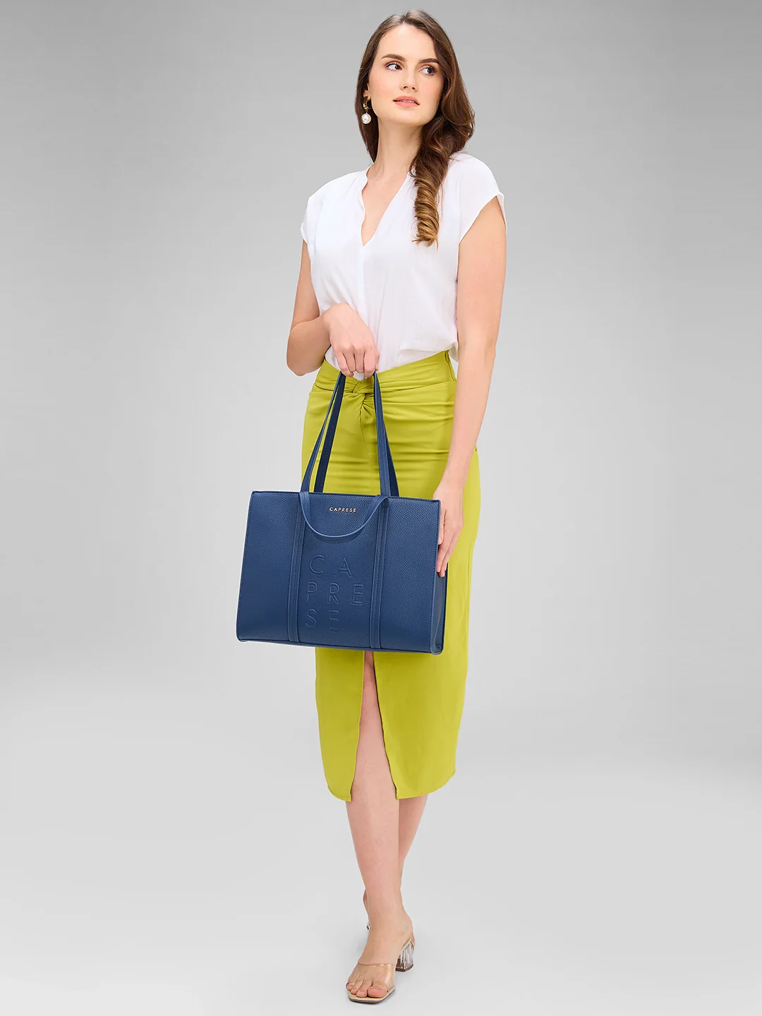Caprese Roni Medium Blue Tote Bag - Image 2