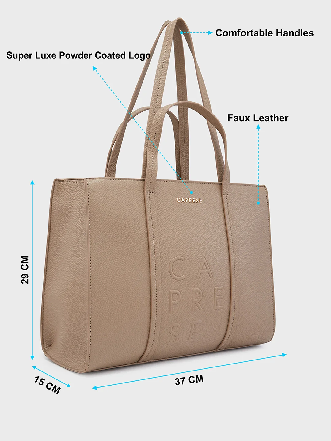 Caprese Roni Medium Brown Tote Bag - Image 7