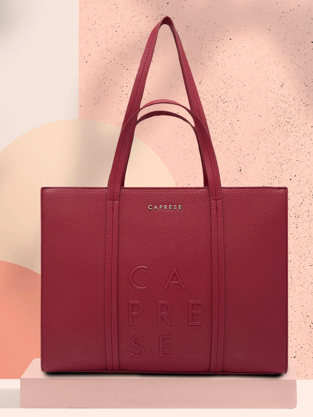 Caprese Roni Medium Red Tote Bag - Image 3