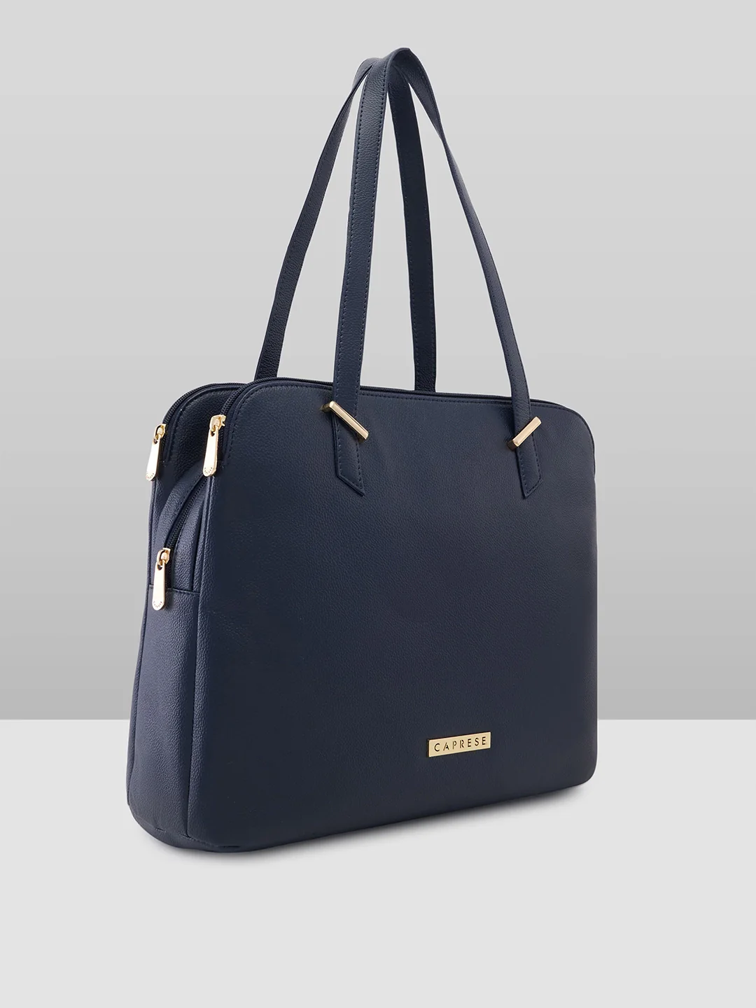 Caprese Rooky Large Navy Satchel Bag - Image 3