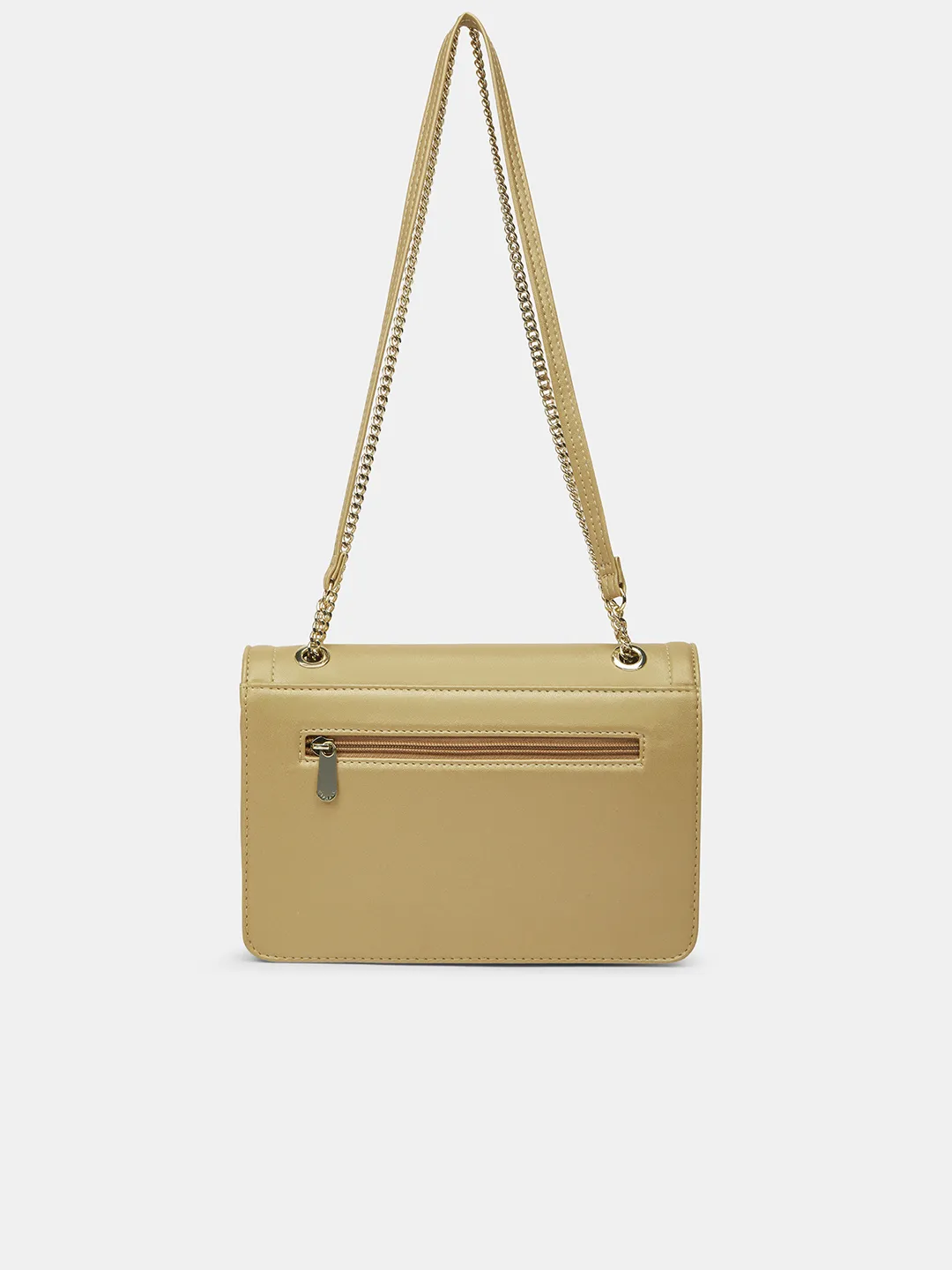 Caprese Rory Medium Metallic Gold Sling Bag - Image 5