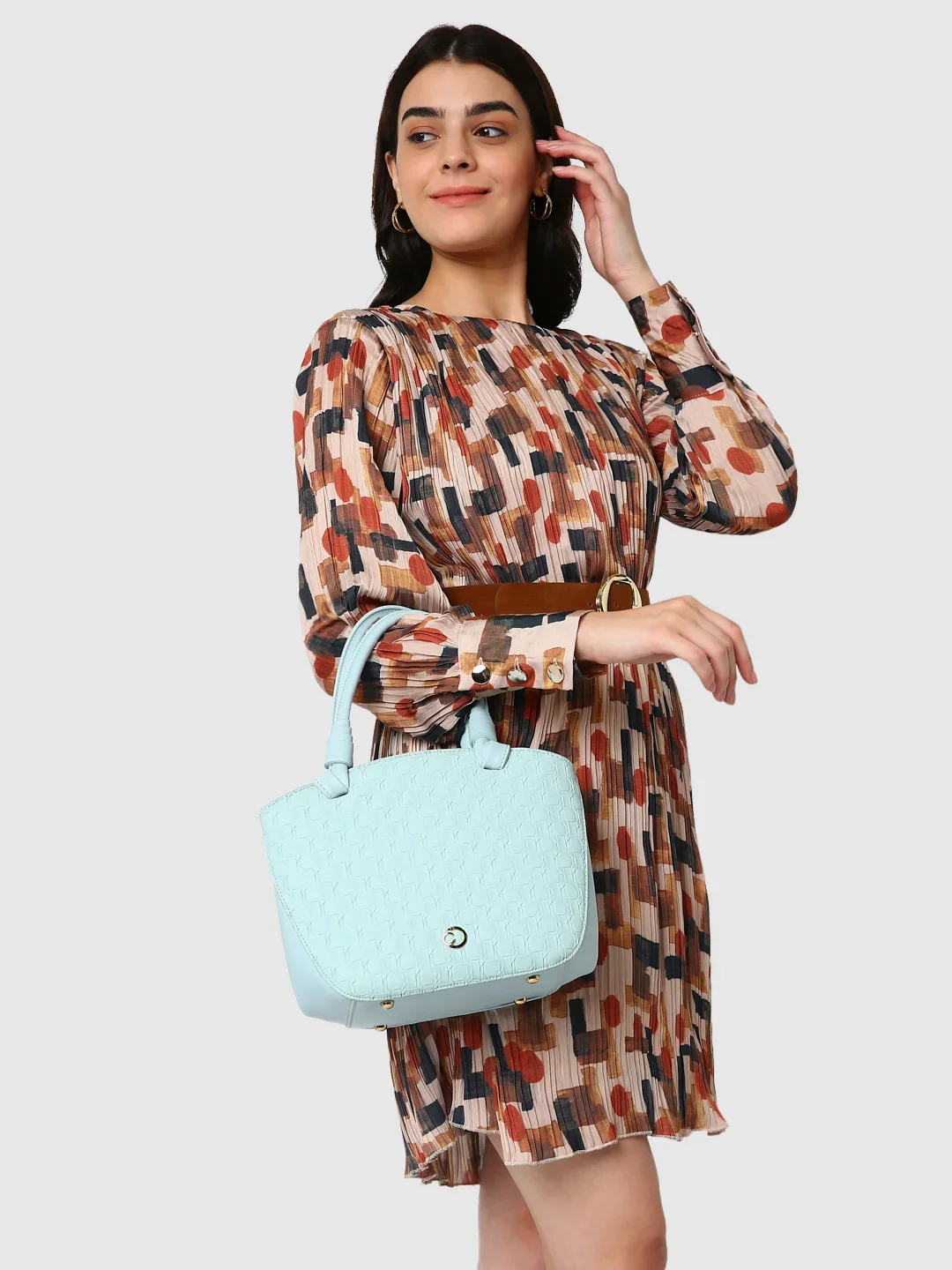 Caprese Rosa Medium Blue Tote Bag - Image 3