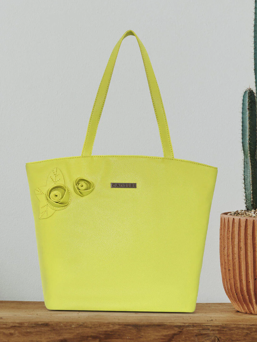 Caprese Rosamund Large Lime Satchel Bag - Image 2