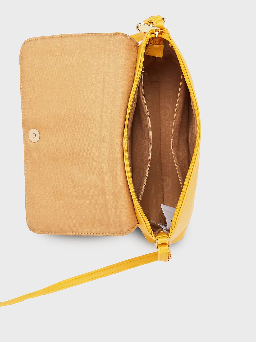 Caprese Rosemary Large Yellow Ochre Sling Bag - Image 10