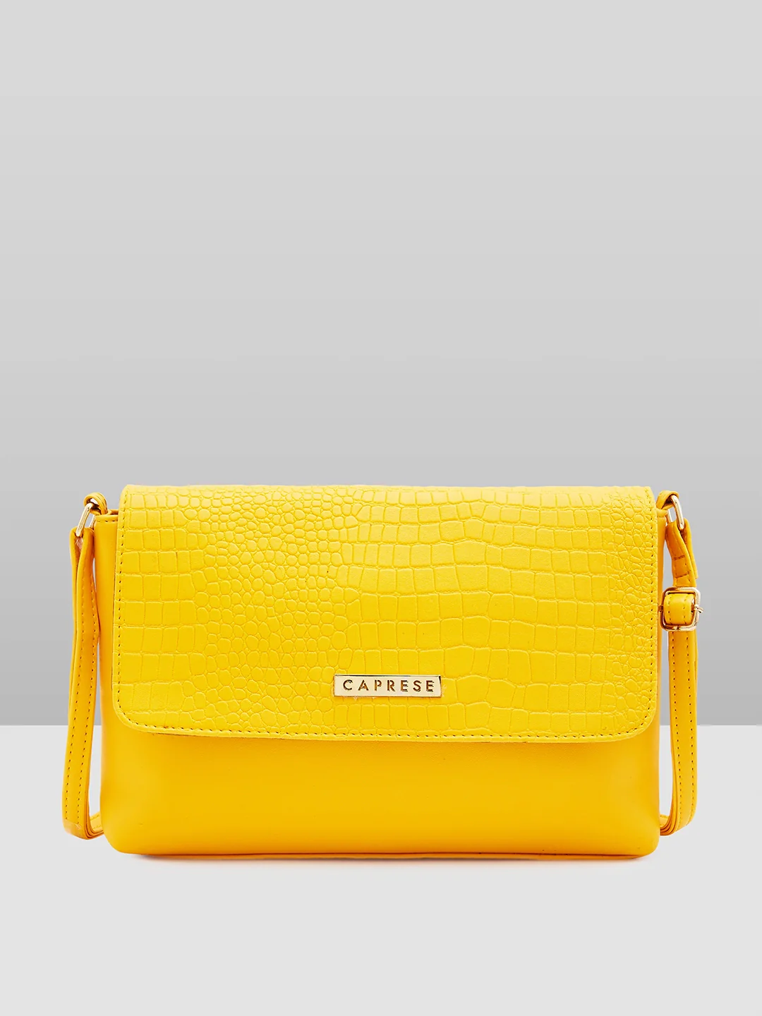 Caprese Rosemary Large Yellow Ochre Sling Bag - Image 13