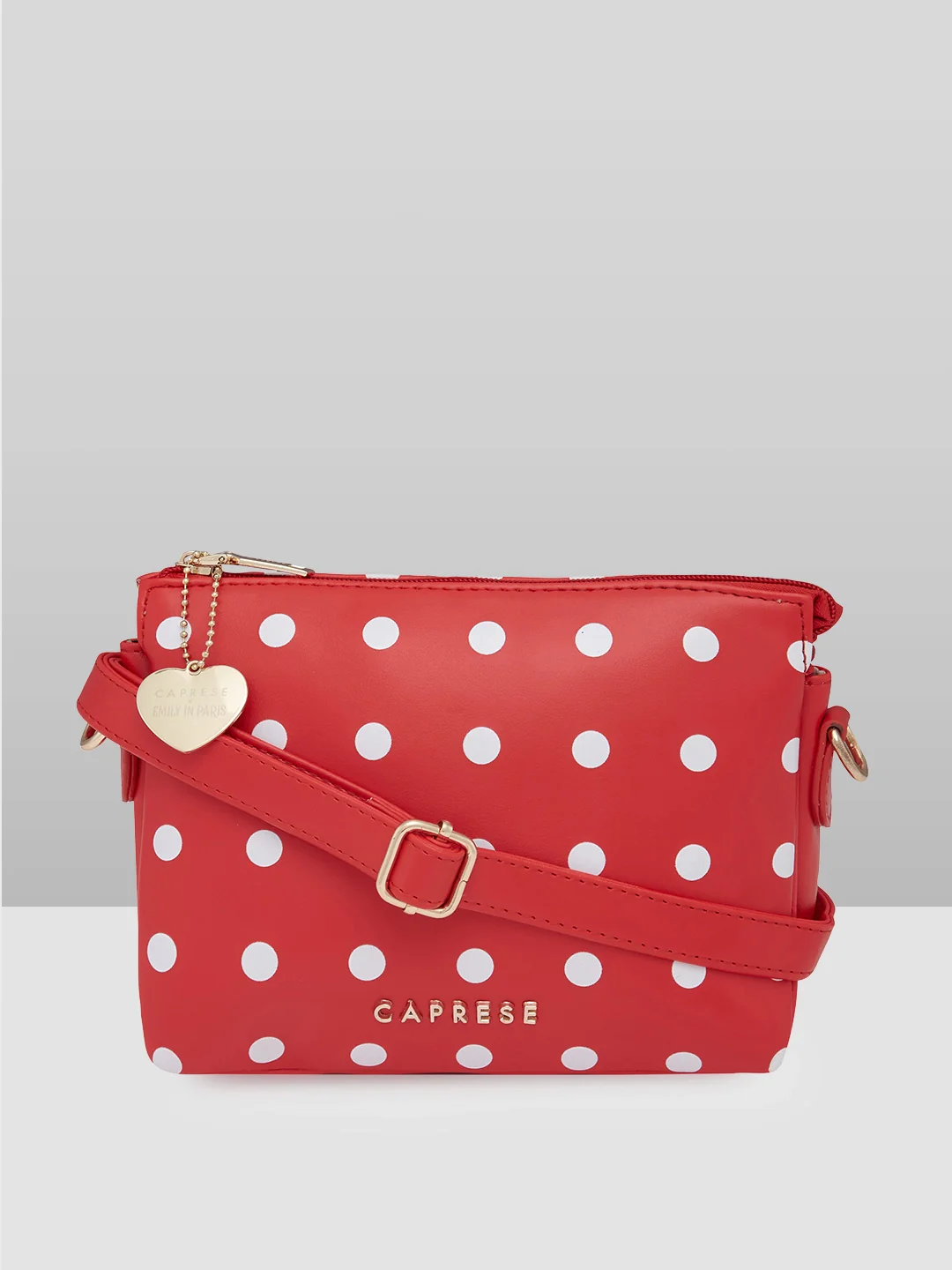 Caprese Rosie Medium Maroon Sling Bag - Image 14