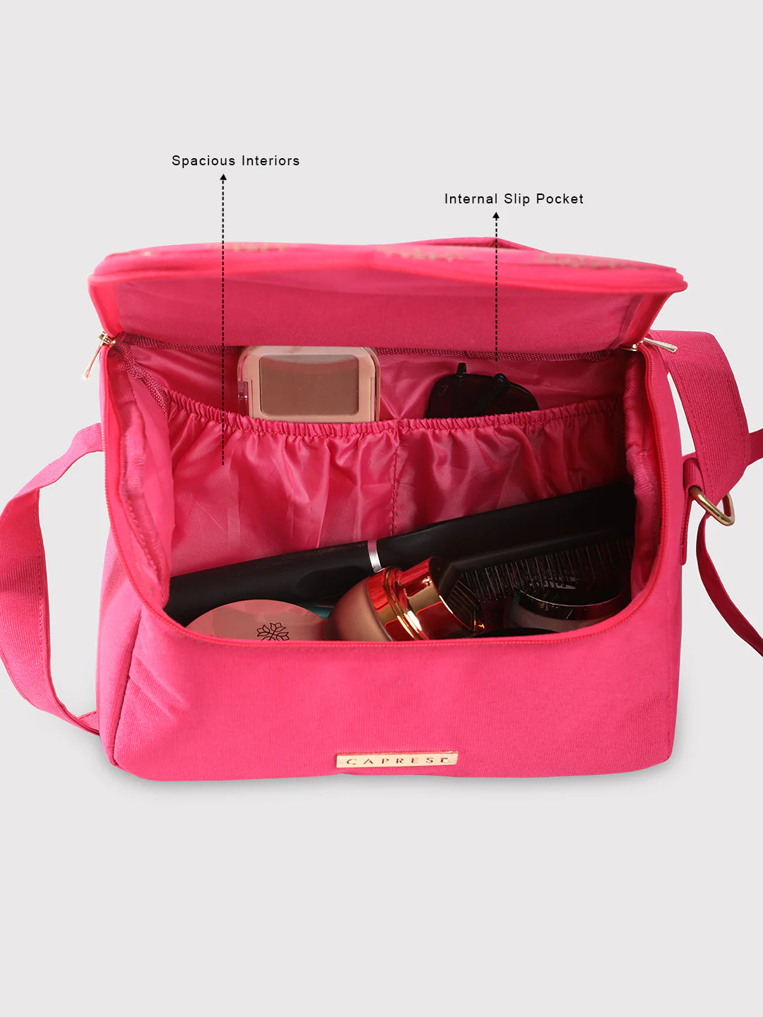 Caprese Rosy Medium Fuchsia Vanity Case - Image 12