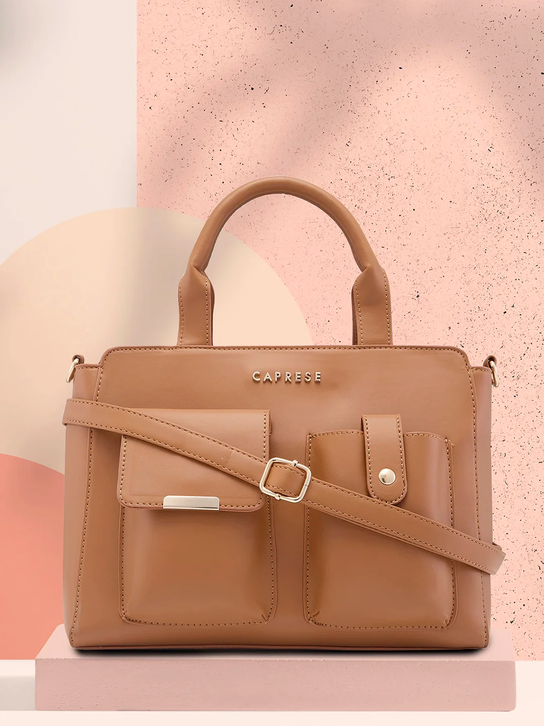 Caprese Roxena Medium Brown Tote Bag - Image 3