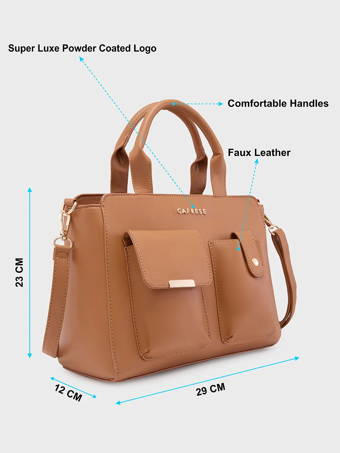 Caprese Roxena Medium Brown Tote Bag - Image 7
