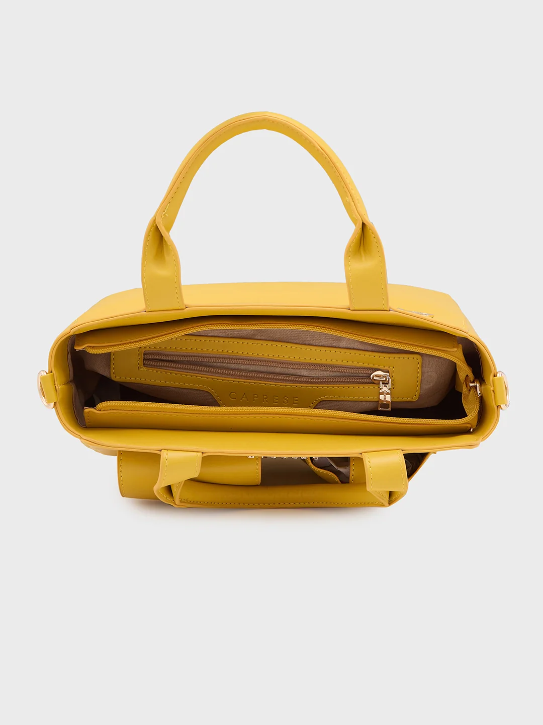 Caprese Roxena Medium Yellow Tote Bag - Image 11