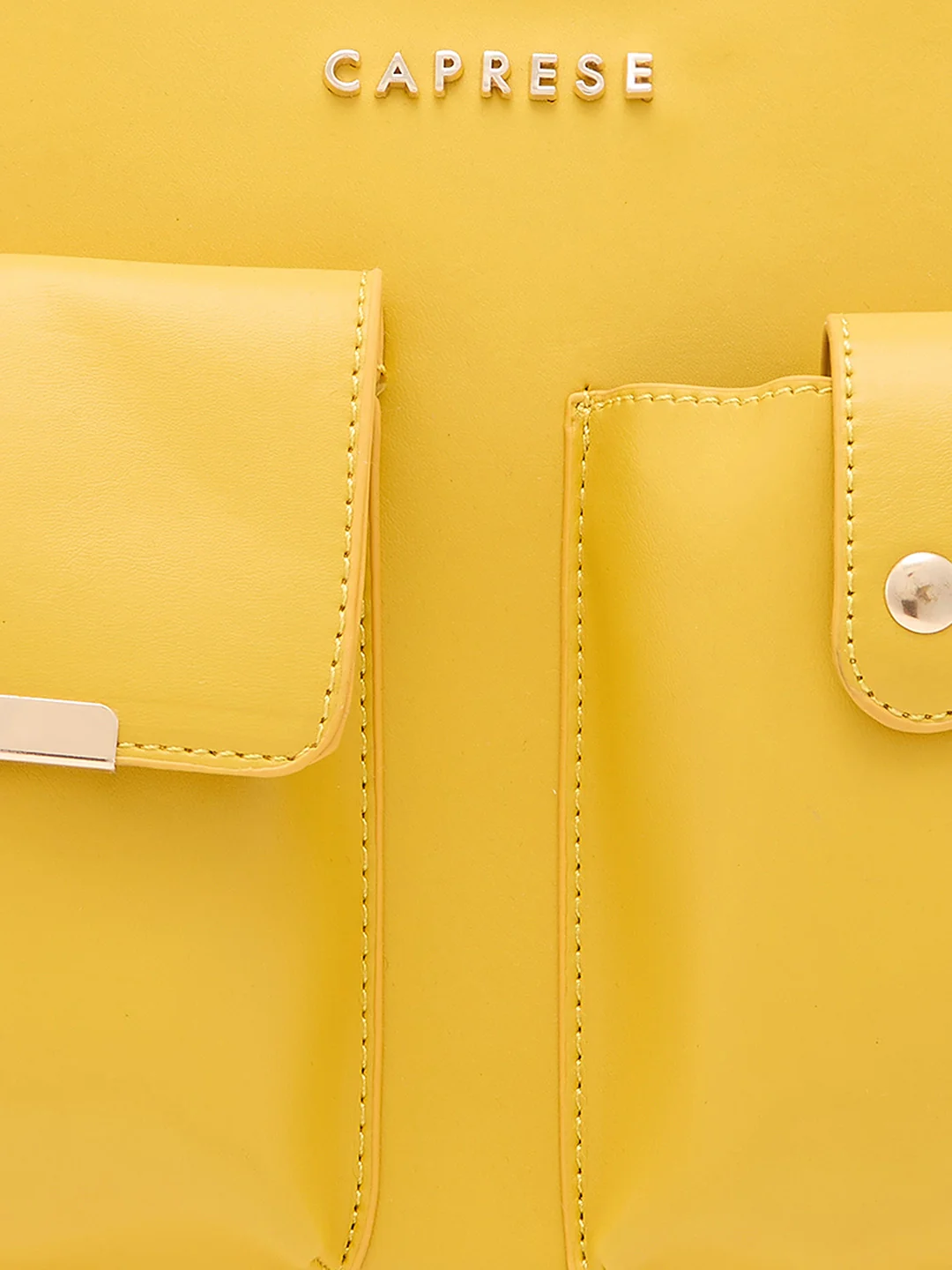 Caprese Roxena Medium Yellow Tote Bag - Image 12