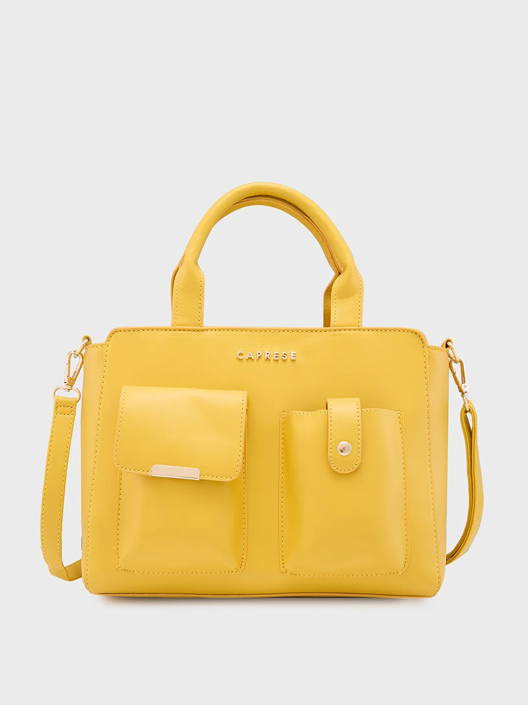 Caprese Roxena Medium Yellow Tote Bag - Image 4
