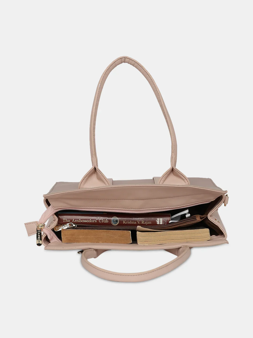 Caprese Ruby Large Light Pink Satchel - Image 9