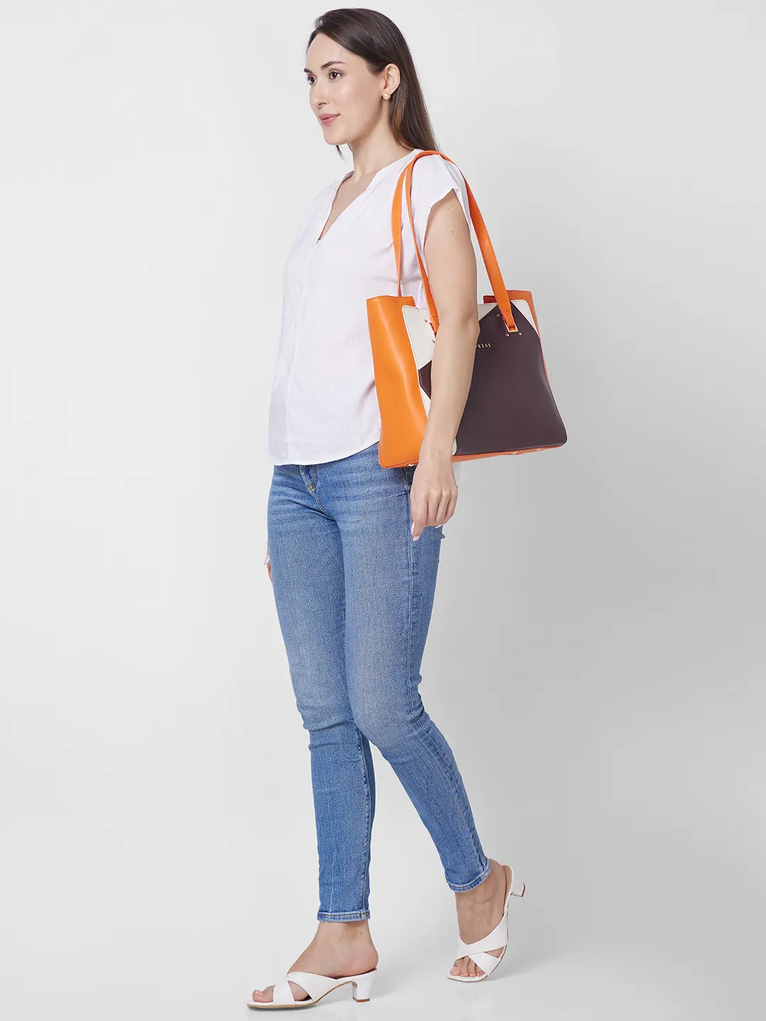 Caprese Ruth Large Brown Tote Bag - Image 12