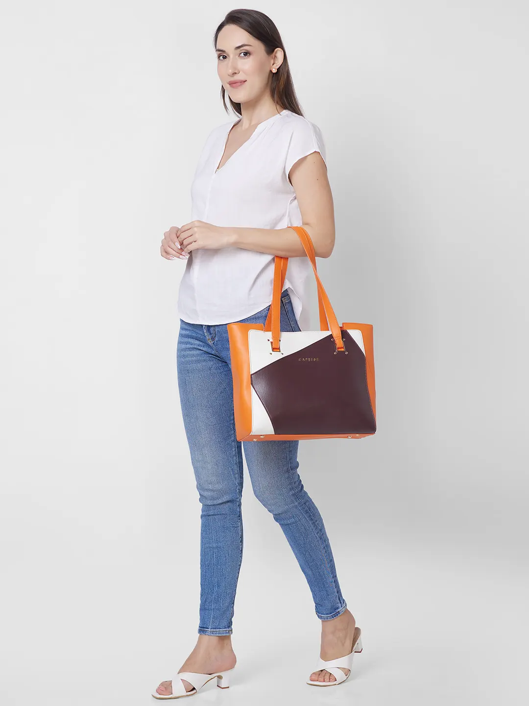 Caprese Ruth Large Brown Tote Bag - Image 13