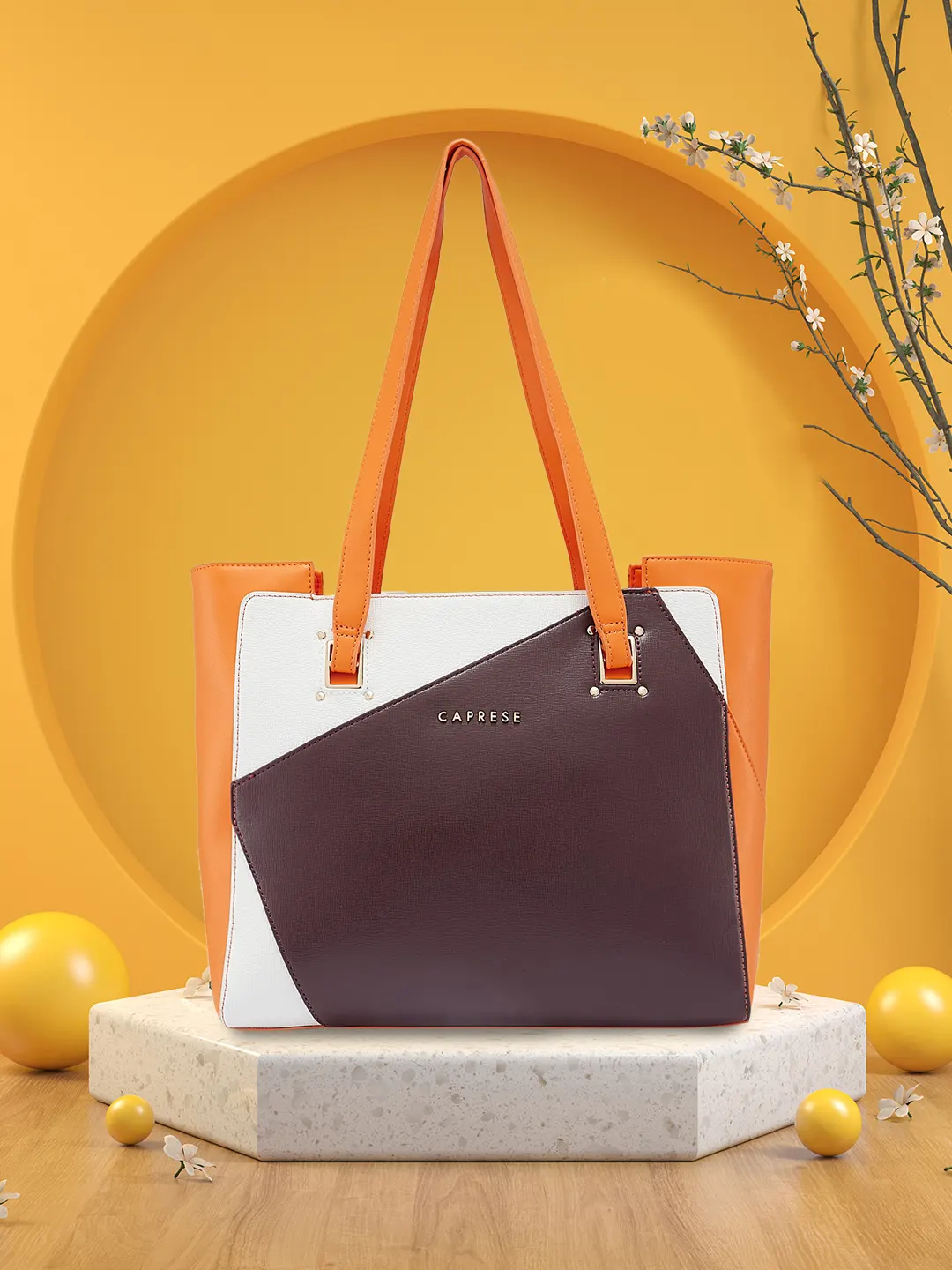 Caprese Ruth Large Brown Tote Bag - Image 2