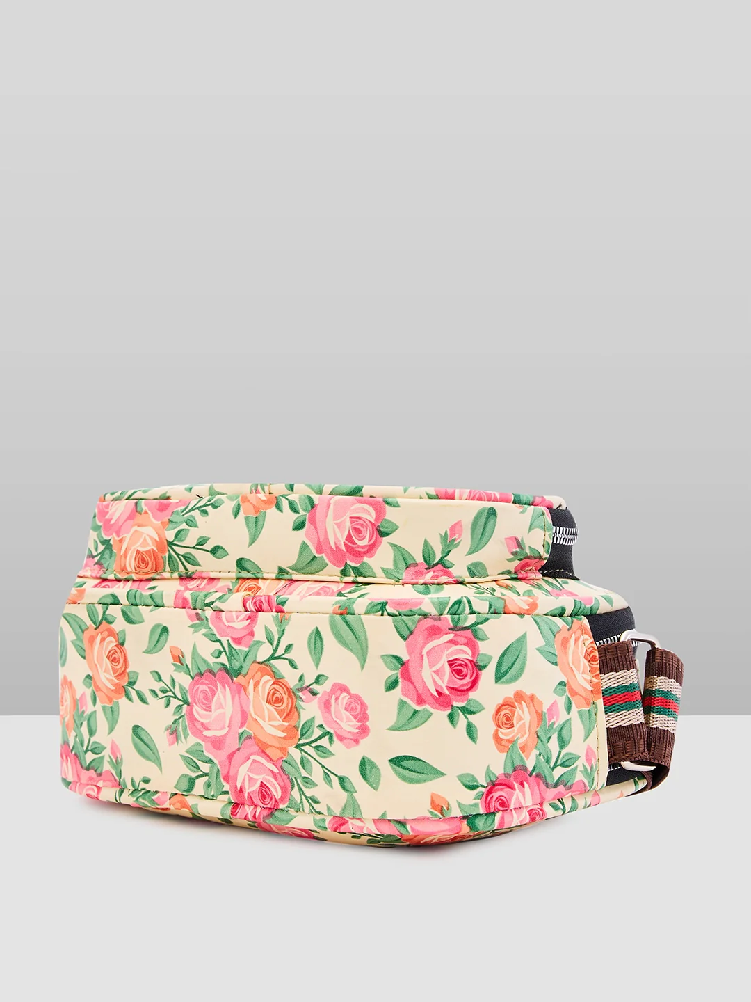Caprese Ryko Medium Beige Sling Bag - Image 5