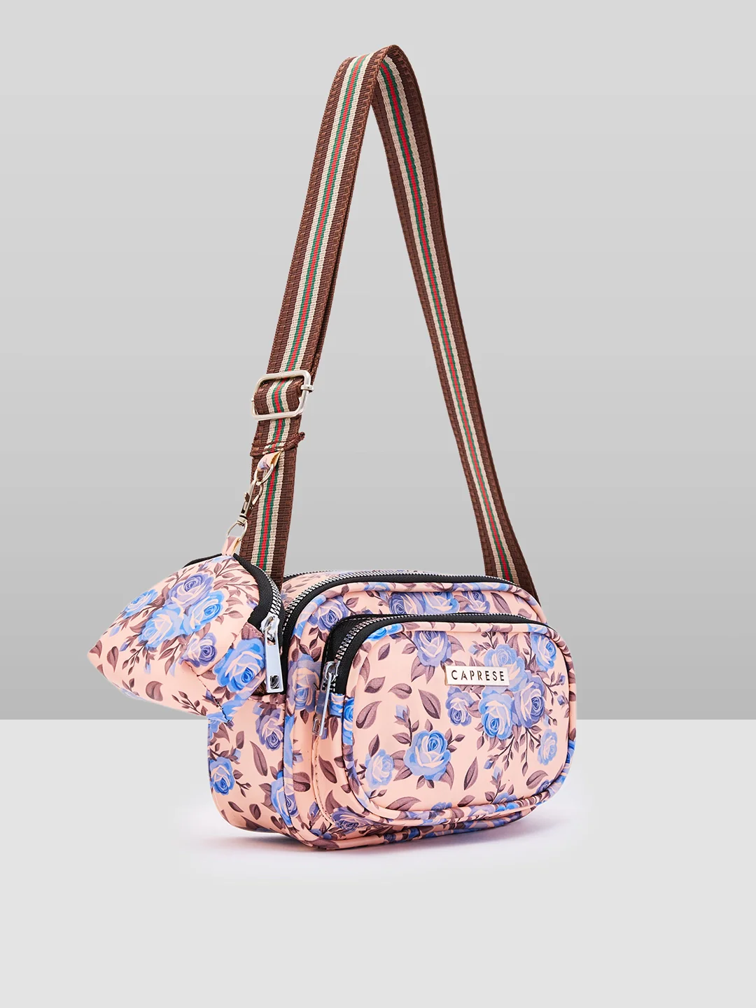 Caprese Ryko Medium Blush Sling Bag - Image 4