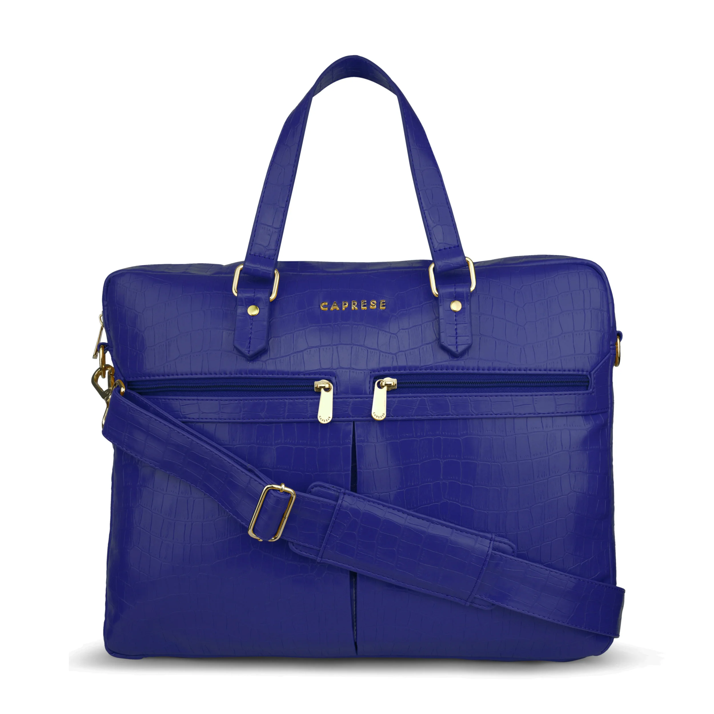 Caprese Rylee Satchel Large Blue Laptop Bag