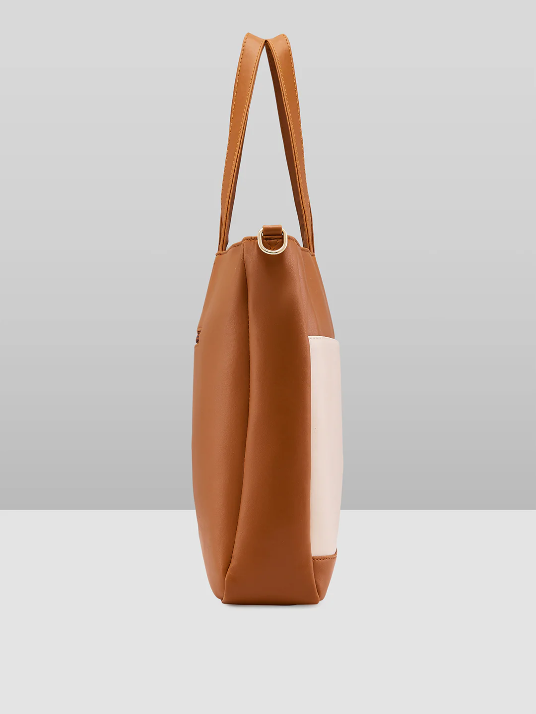 Caprese Ryma Large Beige Laptop Bag Bag - Image 12
