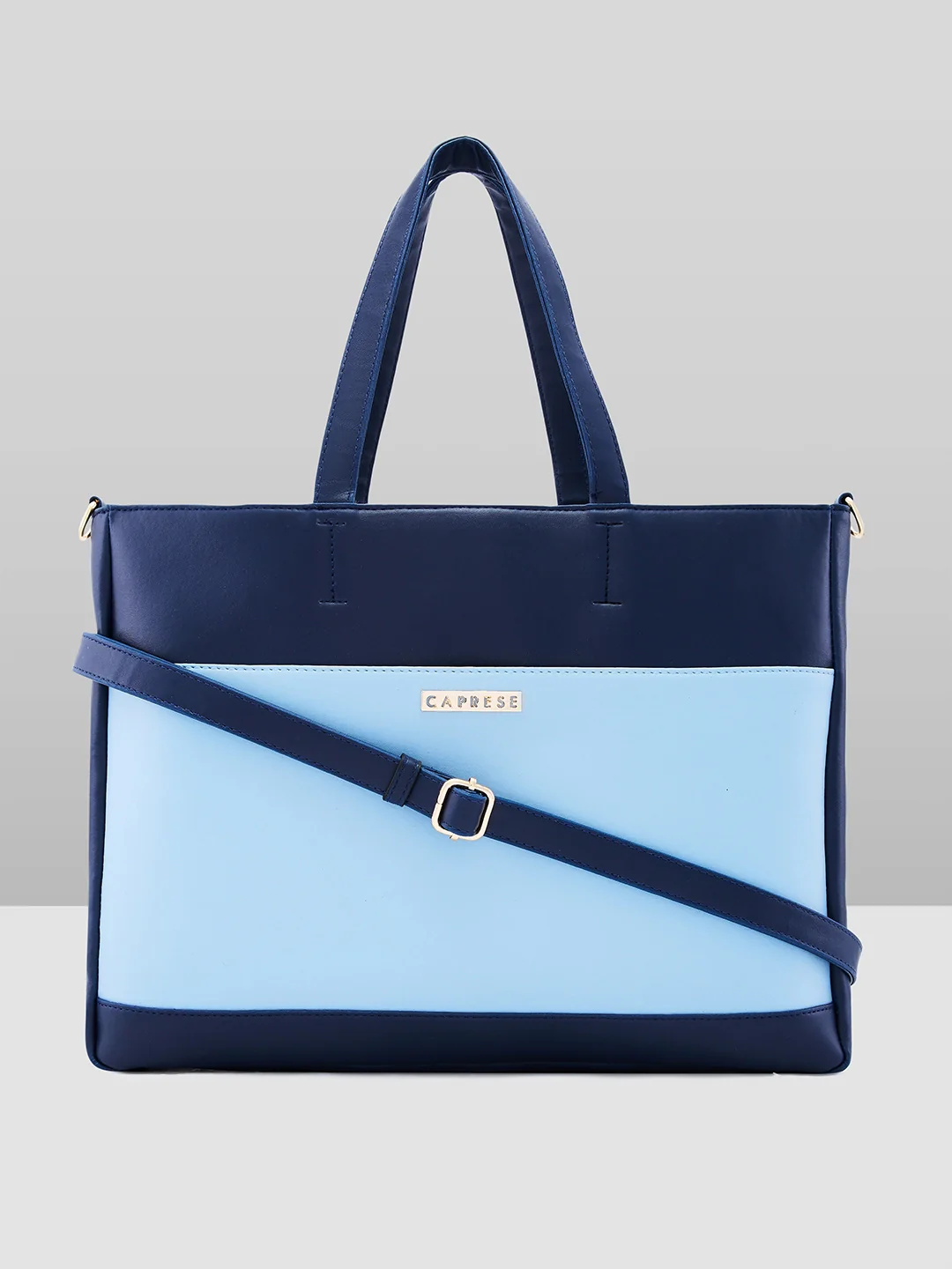 Caprese Ryma Large Navy Laptop Bag