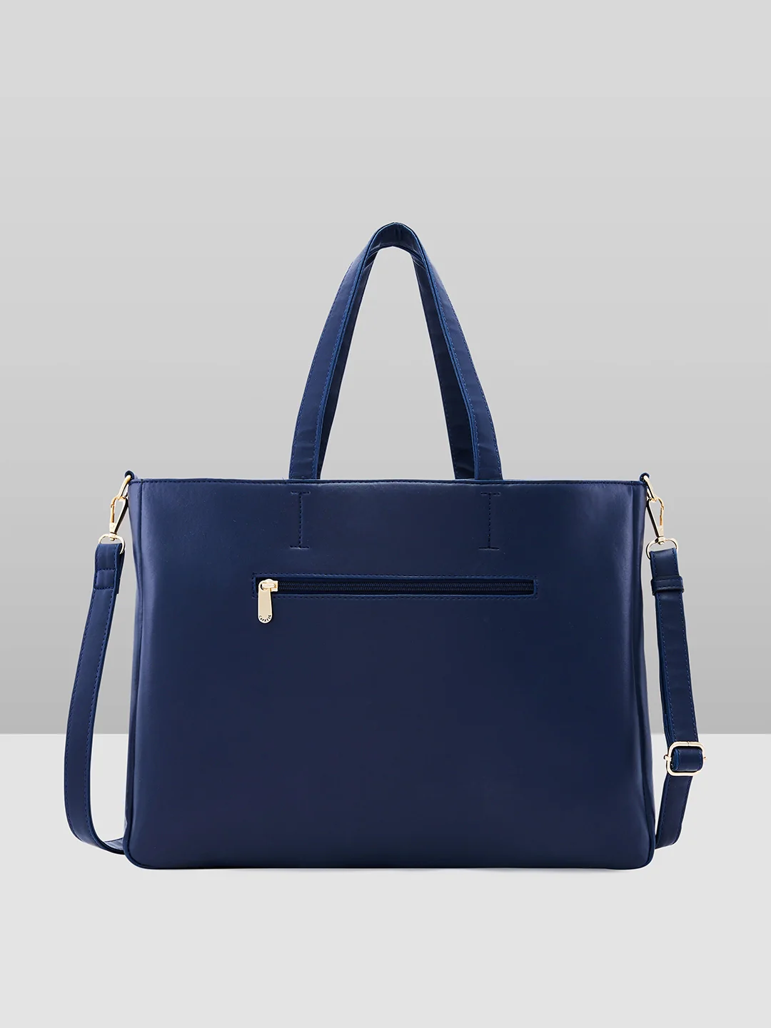 Caprese Ryma Large Navy Laptop Bag - Image 3