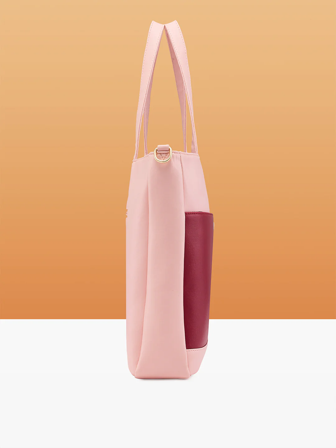 Caprese Ryma Medium Blush & Maroon Laptop Bag Bag - Image 12