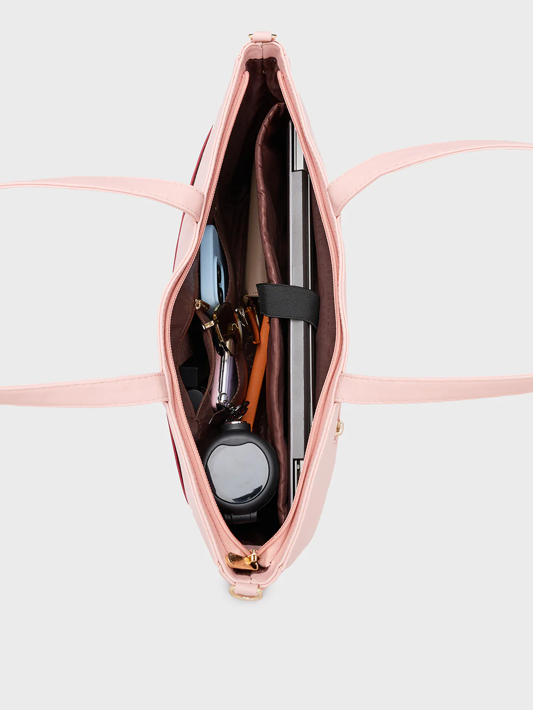 Caprese Ryma Medium Blush & Maroon Laptop Bag Bag - Image 8