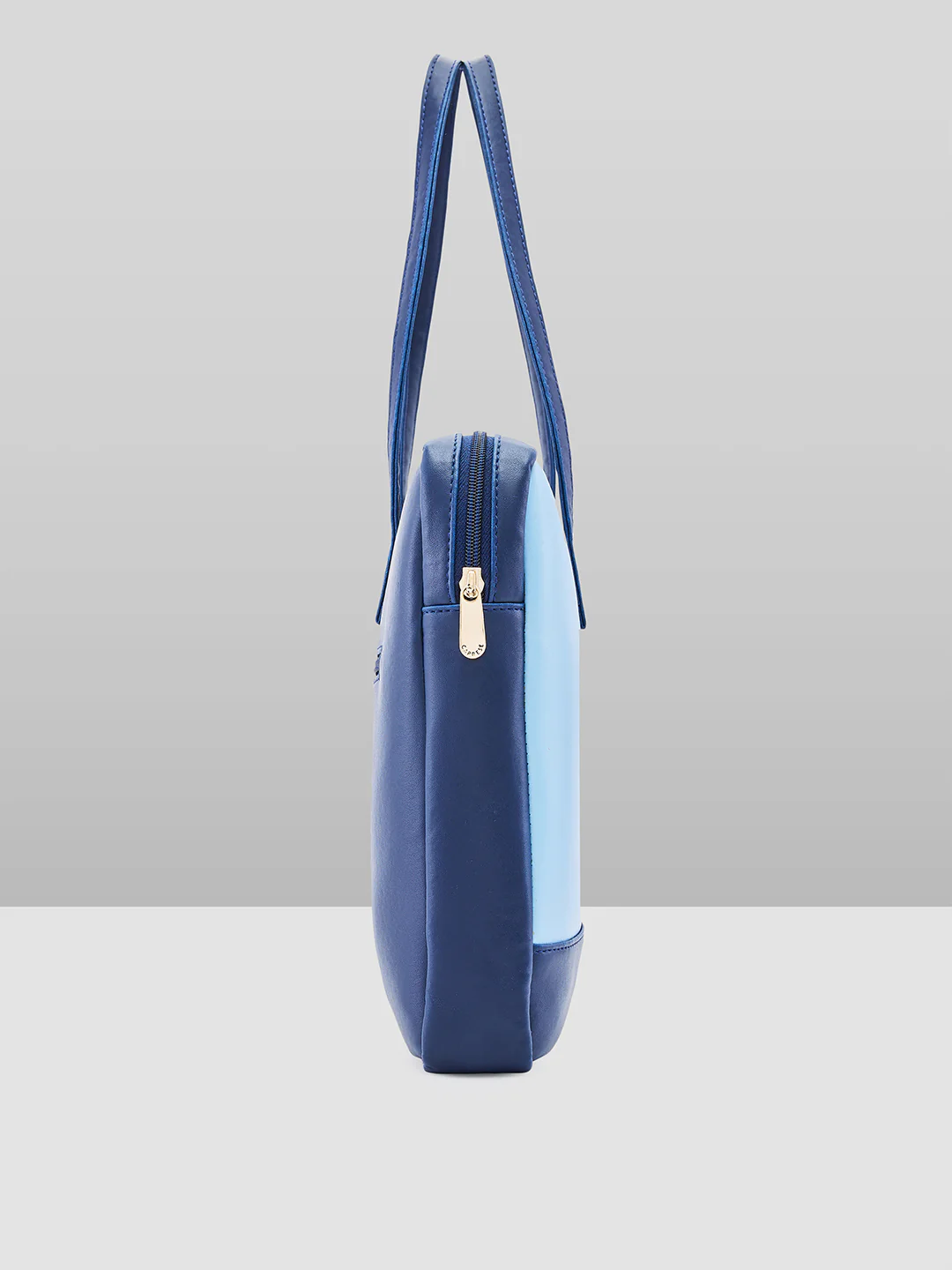 Caprese Ryma Small Blue & Navy Laptop Bag Bag - Image 12